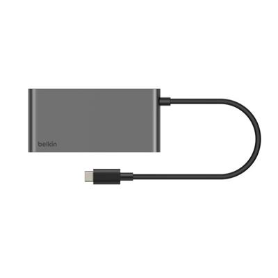 Belkin AVC022HQSGY 5 Port USB-C Hub 4K HDMI Çift USB-C Çoklayıcı Adaptör - Uzay Grisi