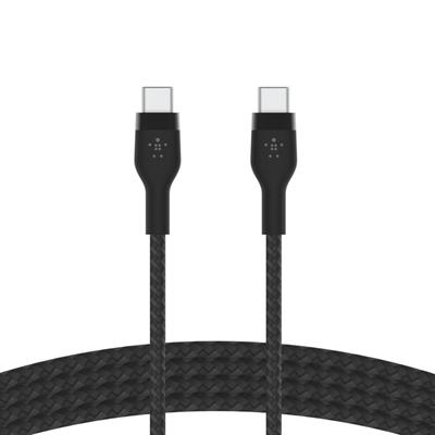 Belkin BoostCharge Pro Örgülü Flex USB-C 1M Şarj Kablosu - Siyah