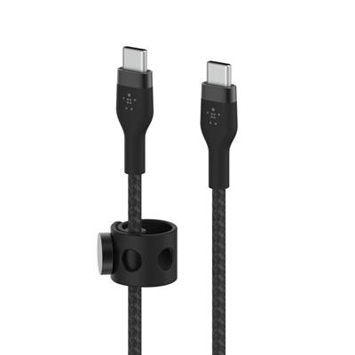 Belkin BoostCharge Pro Örgülü Flex USB-C 1M Şarj Kablosu - Siyah