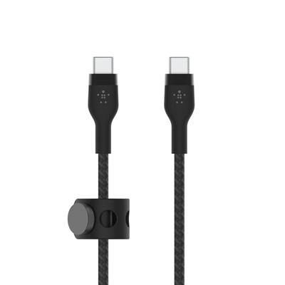 Belkin BoostCharge Pro Örgülü Flex USB-C 1M Şarj Kablosu - Siyah