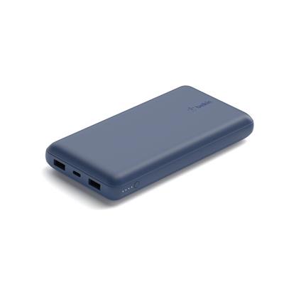Belkin BPB012BTBL BoostCharge 20.000 mAh 15W USB-C + Çift USB-A Powerbank Taşınabilir Şarj Cihazı - Mavi