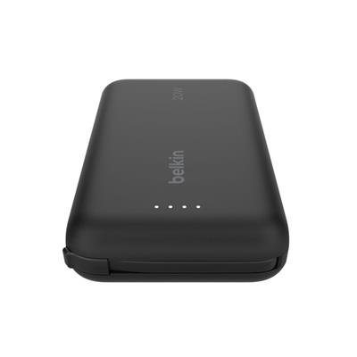 Belkin BPB021HQBK BoostCharge 10.000 mAh 20W Entegre USB-C Kablolu Powerbank – Siyah