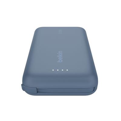 Belkin BPB021HQBL BoostCharge 10.000 mAh 20W Entegre USB-C Kablolu Powerbank – Mavi