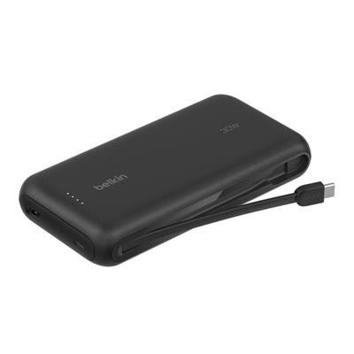 Belkin BPB024HQBK 20K 30W Powerbank – Entegre USB‑C Kabloyla - Siyah