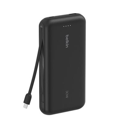 Belkin BPB024HQBK 20K 30W Powerbank – Entegre USB‑C Kabloyla - Siyah