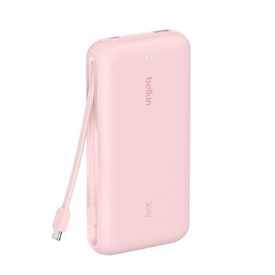 Belkin BPB024HQPK BoostCharge 20.000 mAh Entegre USB-C Kablolu Powerbank – Pembe