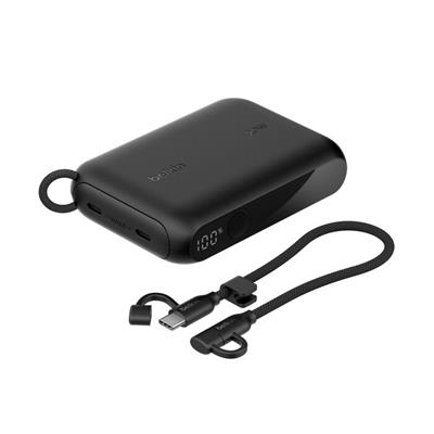 Belkin BPB027HQBK BoostCharge 10.000 mAh 20W USB-C PowerBank Dijital Göstergeli Taşınabilir Şarj Cihazı - Siyah
