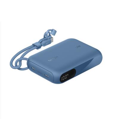 Belkin BPB027HQBL BoostCharge 10.000 mAh 20W USB-C Powerbank Dijital Göstergeli Taşınabilir Şarj Cihazı - Mavi