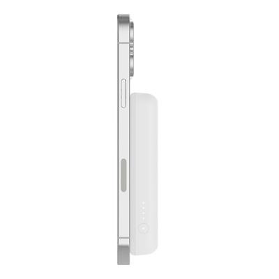 Belkin BPD004BTWT BoostCharge 5K MagSafe Uyumlu Kablosuz Powerbank + Stand - Beyaz