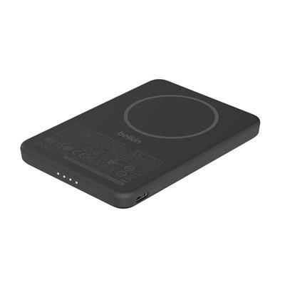 Belkin BPD010HQBK BoostCharge 5.000 mAh MagSafe Uyumlu 15W Kablosuz Slim Powerbank - Siyah