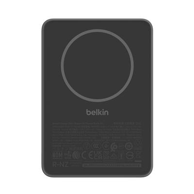 Belkin BPD010HQBK BoostCharge 5.000 mAh MagSafe Uyumlu 15W Kablosuz Slim Powerbank - Siyah