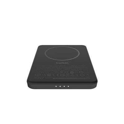 Belkin BPD010HQBK BoostCharge 5.000 mAh MagSafe Uyumlu 15W Kablosuz Slim Powerbank - Siyah