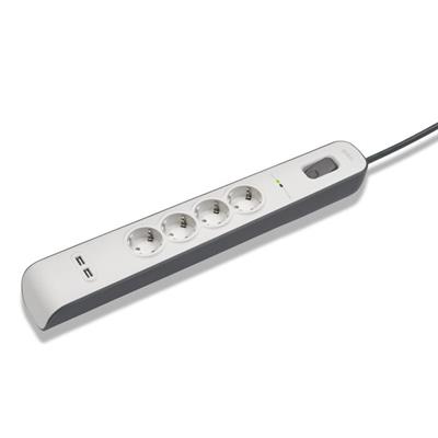 Belkin BSV401VF2M-V2 4lü 2M Akım Korumalı Priz + 2li 2.4A USB Girişi