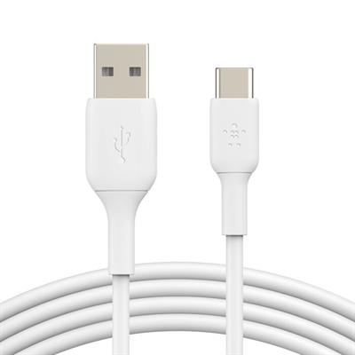 Belkin CAB001BT1MWH2PK BoostCharge USB-C to USB-A 1M (2li Paket) Şarj Kablosu – Beyaz