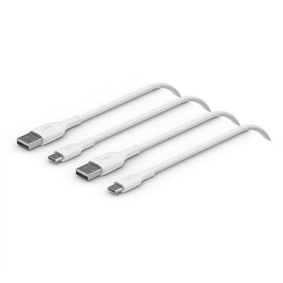 Belkin CAB001BT1MWH2PK BoostCharge USB-C to USB-A 1M (2li Paket) Şarj Kablosu – Beyaz