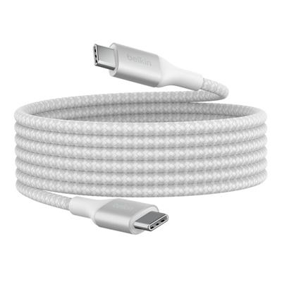 Belkin CAB015BT2MWH BoostCharge 240W Örgülü USB-C to USB-C 2M Kablo