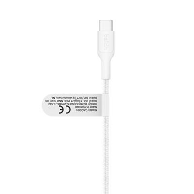 Belkin CAC004HQ1.5MWH Boostcharge Pro 140W Usb-C To Dual Usb-C Örgülü Kablo 1.5M - Beyaz