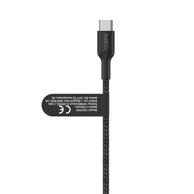 Belkin CAC004HQ1.5MBK Boostcharge Pro 140W Usb-C To Dual Usb-C Örgülü Kablo 1.5M - Siyah