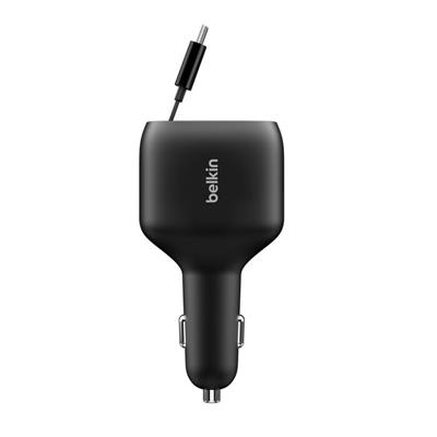 Belkin CCC001HQBK BoostCharge 75W Entegre Kablolu Araç Şarj Cihazı – Siyah