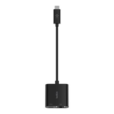 Belkin INC001btBK USB-C to Ethernet + Charge Adaptör – Siyah