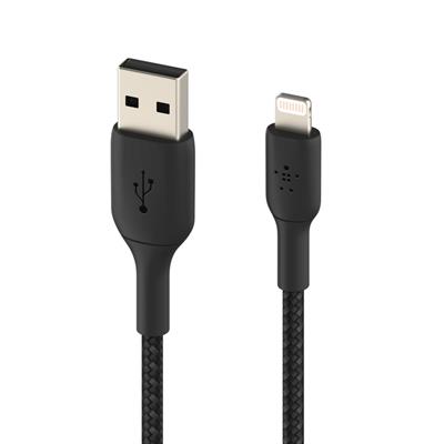 Belkin Örgülü USB-A to USB-C 1 Metre Kablo - Siyah