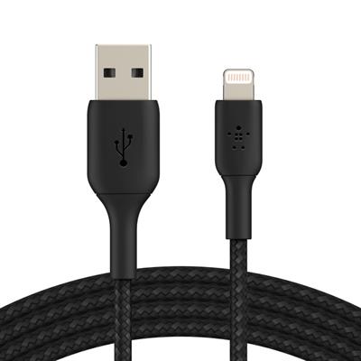 Belkin Örgülü USB-A to USB-C 1 Metre Kablo - Siyah