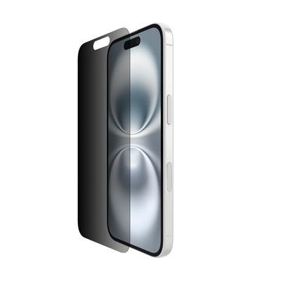 Belkin OVA167HQ ScreenForce InvisiGlass iPhone 16/15/14 Pro Uyumlu (Kolay Hizalama Tepsili) Antimikrobiyal Privacy Ekran Koruyucu