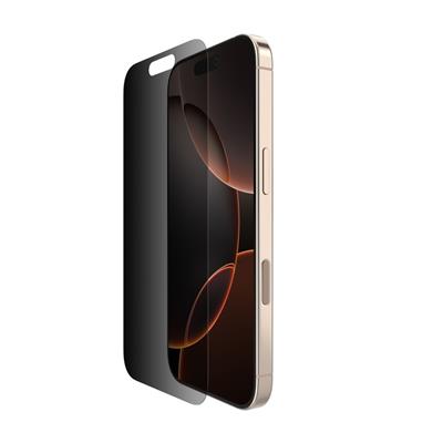 Belkin OVA169HQ ScreenForce InvisiGlass iPhone 16 Pro Uyumlu (Kolay Hizalama Tepsili) Antimikrobiyal Privacy Ekran Koruyucu