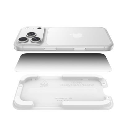 Belkin OVA213HQ ScreenForce InvisiGlass Privacy Filter iPhone 17 Pro Uyumlu (Kolay Hizalama Kitli) Temperli Cam Ekran Koruyucu