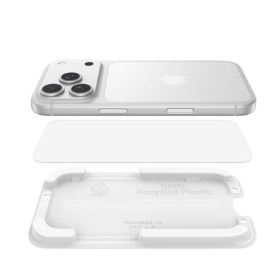 Belkin OVA238HQ ScreenForce InvisiGlass iPhone 17 Pro Uyumlu (Kolay Hizalama Kitli) Temperli Cam Ekran Koruyucu