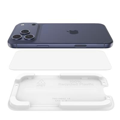 Belkin OVA239HQ ScreenForce InvisiGlass iPhone 17 Pro Max Uyumlu (Kolay Hizalama Kitli) Temperli Cam Ekran Koruyucu