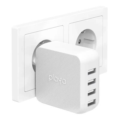 Belkin Playa Duvar Şarjı 40W 4-Port USB – Beyaz