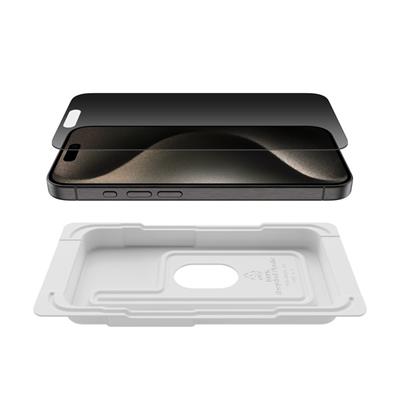 Belkin Screenforce Temperedglass iPhone 15 Pro İçin Privacy Ekran Koruyucu