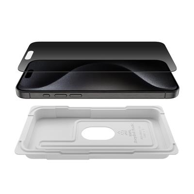Belkin Screenforce Temperedglass iPhone 15 Pro Max İçin Privacy Ekran Koruyucu