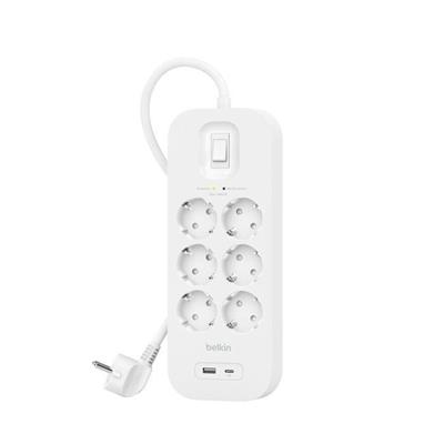 Belkin SRB002VF2M-V2 USB-C-USB-A 6X 2 Metre Akım Korumalı Priz