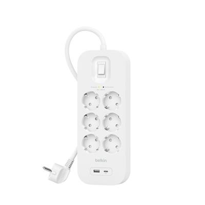 Belkin SRB002VF2M USB-C-USB-A 6X 2 Metre Akım Korumalı Priz