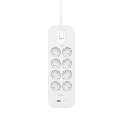 Belkin SRB003VF2M (USB-C/USB-A) 8x 2M Akım Korumalı Priz