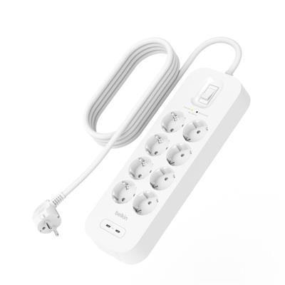 Belkin SRB004VF2M 8li 2M Akım Koruma Priz+2x USB-C 