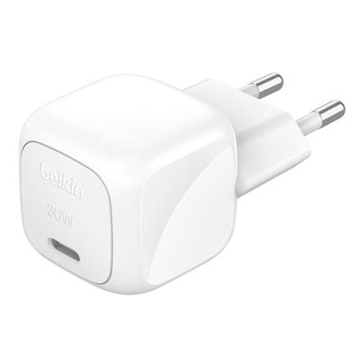 Belkin WCA008KQ1MWH-B6 BoostCharge 30W USB-C Şarj Cihazı + USB-C to USB-C Şarj Kablosu – Beyaz