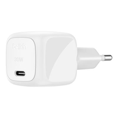 Belkin WCA008KQ1MWH-B6 BoostCharge 30W USB-C Şarj Cihazı + USB-C to USB-C Şarj Kablosu – Beyaz