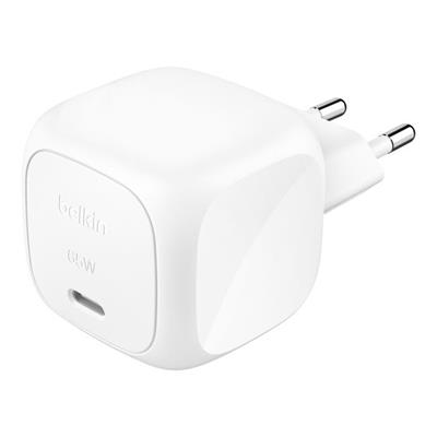 Belkin WCA011KQWH BoostCharge 65W USB-C Hızlı Şarj Aleti - Beyaz