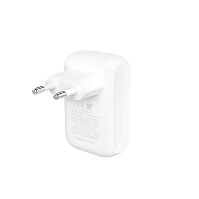 Belkin WCB009VFWH BoostCharge 42W Çift Port USB-C + USB-A Hızlı Şarj Adaptörü - Beyaz