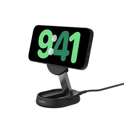 Belkin WIA008BTBK Boostcharge Pro Magsafe Katlanır Qi2 15W Şarj Standı-Siyah