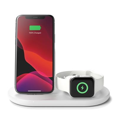 Belkin WIZ001VFWH 3in1 Magsafe Şarj Aleti - Beyaz