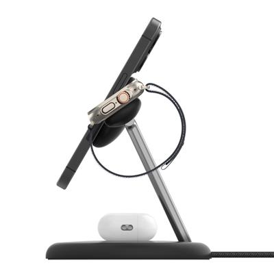 Belkin WIZ023VFBK Qi2 15W 3in1 MagSafe Şarj Standı - Siyah