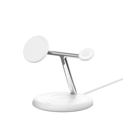 Belkin WIZ023VFWH Qi2 15W 3in1 MagSafe Şarj Standı - Beyaz