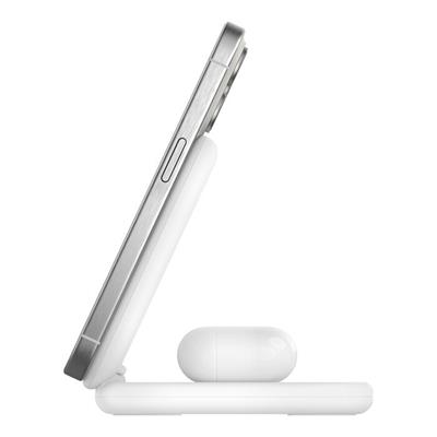 Belkin WIZ028VFWH BoostCharge Pro Katlanabilir Qi2 15W Kablosuz Şarj Standı - Beyaz