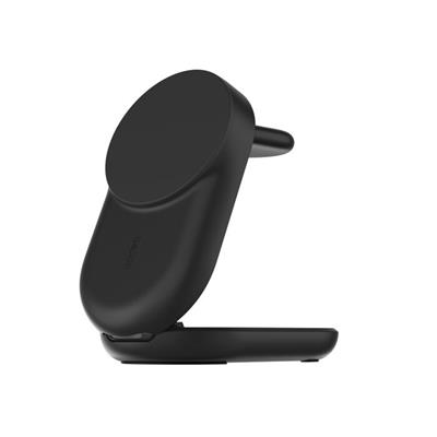 Belkin WIZ037KQBK 3-in-1 Katlanabilir Manyetik Qi2 25W Kablosuz Şarj Standı - Siyah