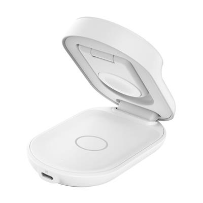 Belkin WIZ037KQWH 3-in-1 Katlanabilir Manyetik Qi2 25W Kablosuz Şarj Standı - Beyaz