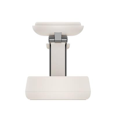 Belkin WIZ040KQSD BoostCharge Pro 3-in-1 Qi2 MagSafe Uyumlu 25W Manyetik Şarj Standı – Bej